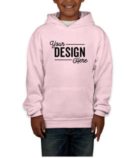 Hanes Youth EcoSmart 50/50 Pullover Hoodie - Color: Pale Pink
