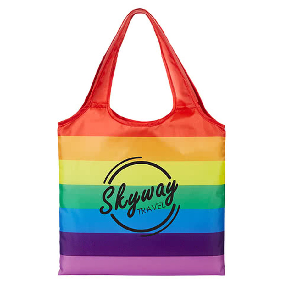 Rainbow Striped Tote Bag