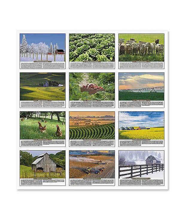 Scenic Almanac Monthly Calendar