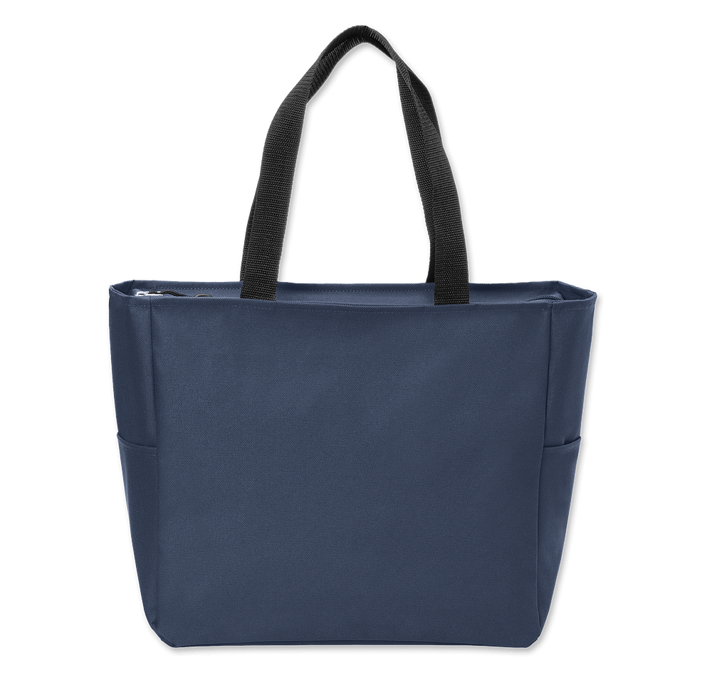 Port Authority Essential Small Poly Canvas Zippered Tote Bag-default