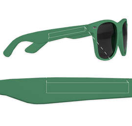 Matte Malibu Sunglasses - Color: Kelly Green