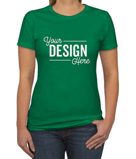 Next Level Women's Slim Fit Jersey Blend T-shirt - Color: Kelly Green
