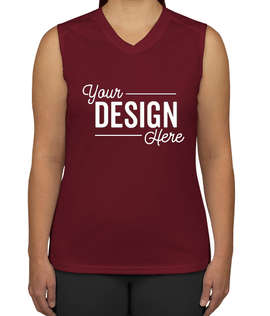 Badger B-Dry Women's Sleeveless Performance Shirt - Color: Cardinal