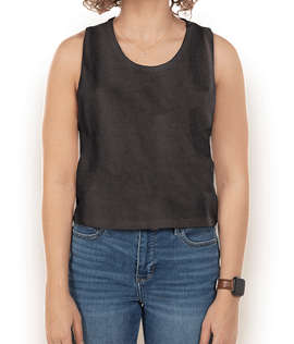 Next Level Women's Festival Lightweight Cropped Tank - Color: Charcoal