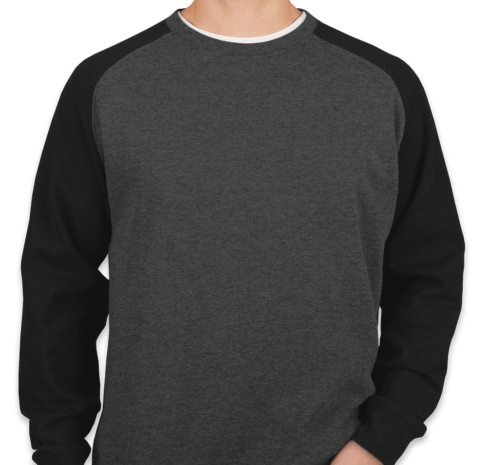 Independent Trading Heather Raglan Crewneck Sweatshirt-default