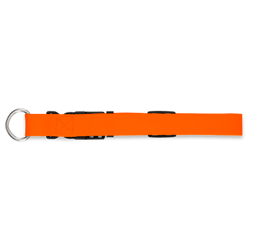 Full Color Adjustable Pet Collar, 1" Wide in Orange