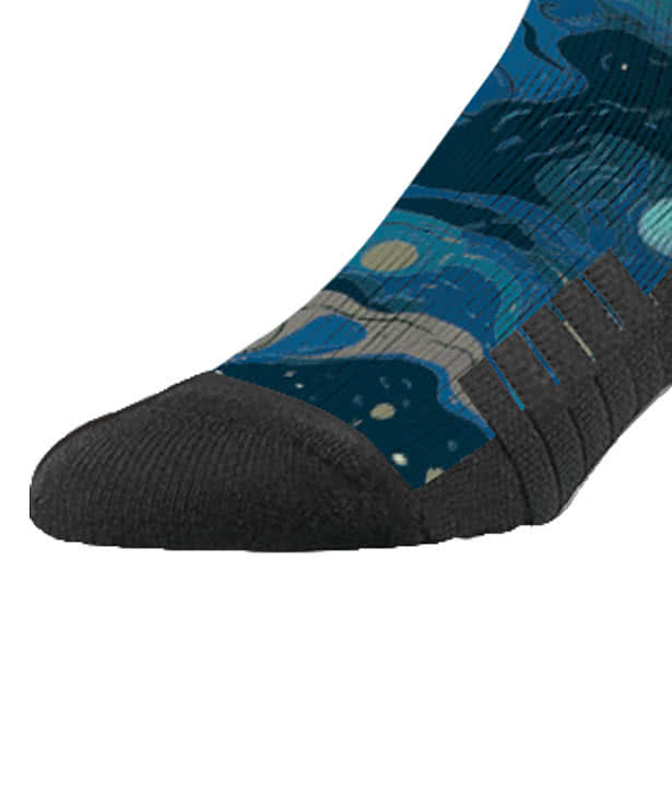 Abstract Oil Premium Crew Socks