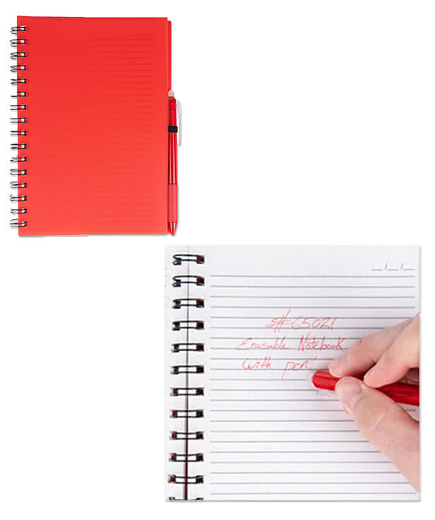 Take-Two Soft Cover Spiral Notebook with Erasable Pen