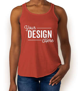 Bella + Canvas Women's Flowy Racerback Tank - Color: Brick