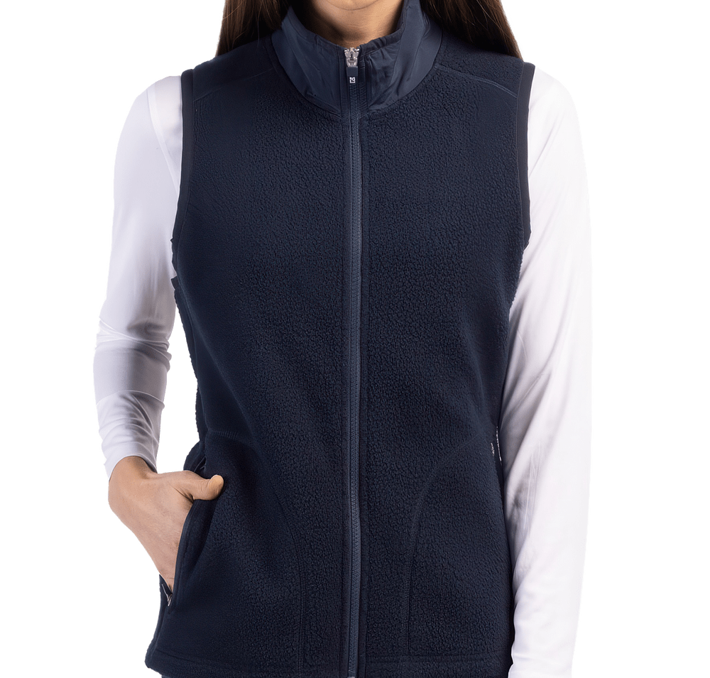 Cutter & Buck Women’s Cascade Recycled Sherpa Fleece Vest-default