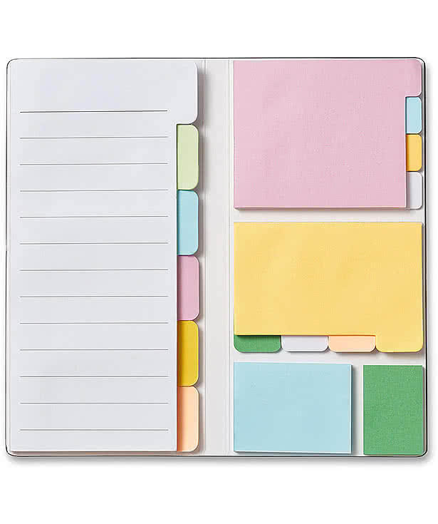 Debossed Italian Thermo Sticky Notes Notepad