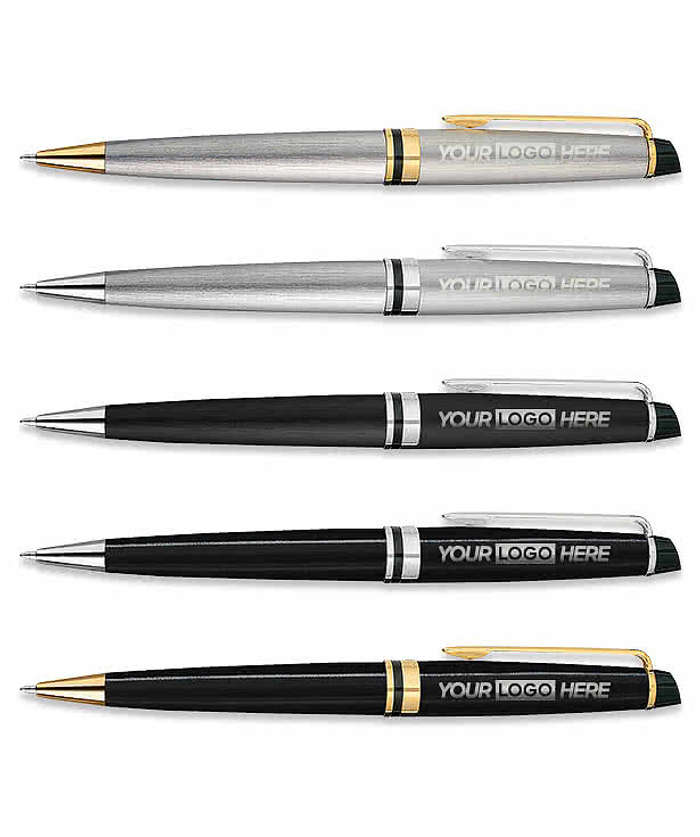 Laser Engraved Waterman Expert Ballpoint Pen (black ink)