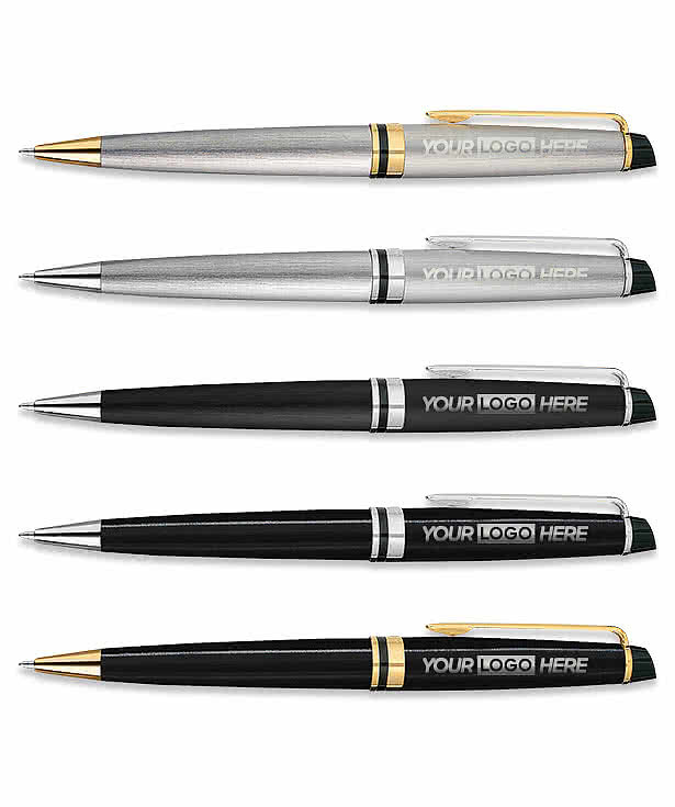 Laser Engraved Waterman Expert Ballpoint Pen (black ink)