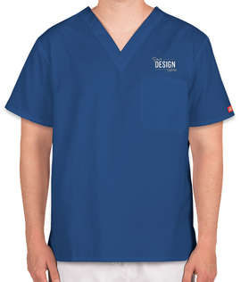 Dickies V-Neck Scrub Top - Color: Royal