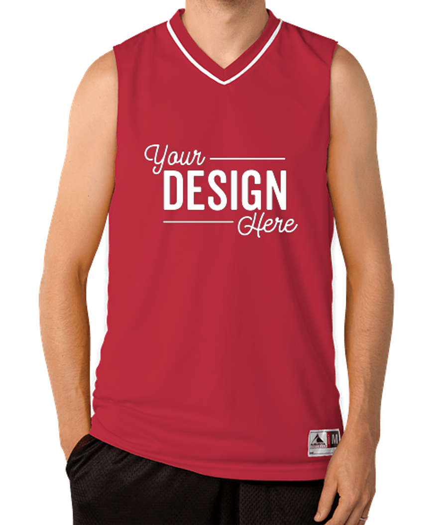 Augusta Reversible Basketball Jersey in Red