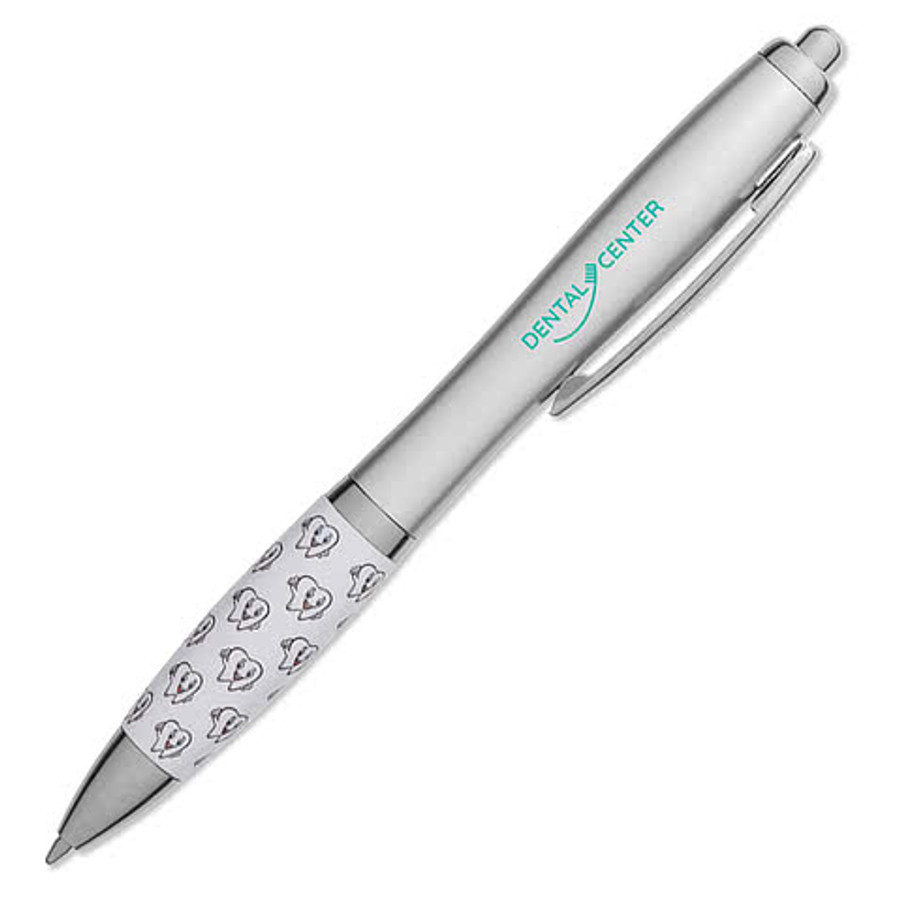 Dentist Tooth Recycled Ballpoint Pen (black ink) in Silver