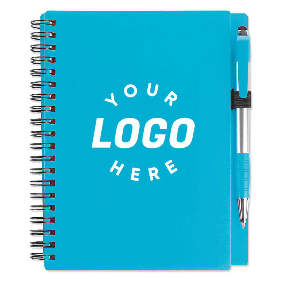 Combo Soft Cover Spiral Notebook with Element Stylus Pen