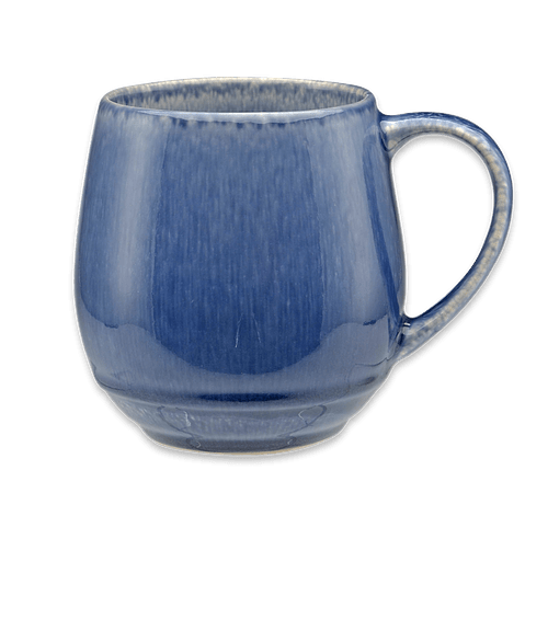 Laser Engraved 18 oz. Fresco Ceramic Reactive Glaze Mug in Blue