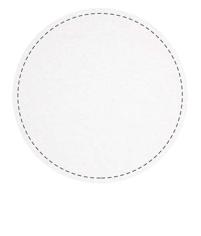 Circle Cardboard Coaster - White