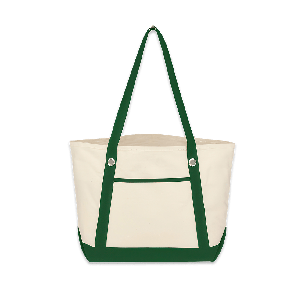 Cotton Canvas Tote Bag with Grommets-default