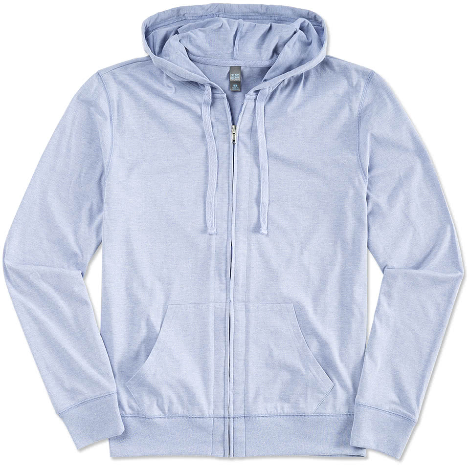 District Lightweight Zip Long Sleeve Hoodie