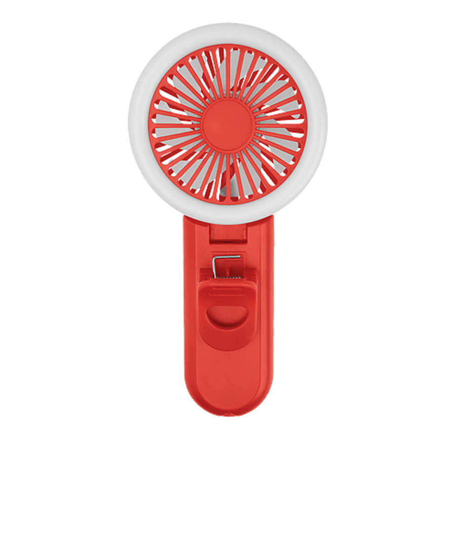 Phone & Laptop Ring Light Fan in RED