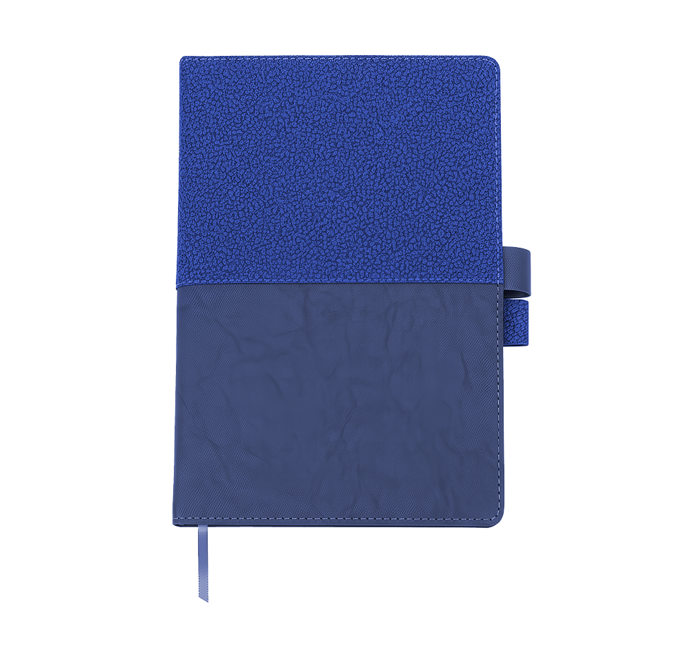 Debossed Quarry Textured Notebook with Interlocking Pen Closure-default