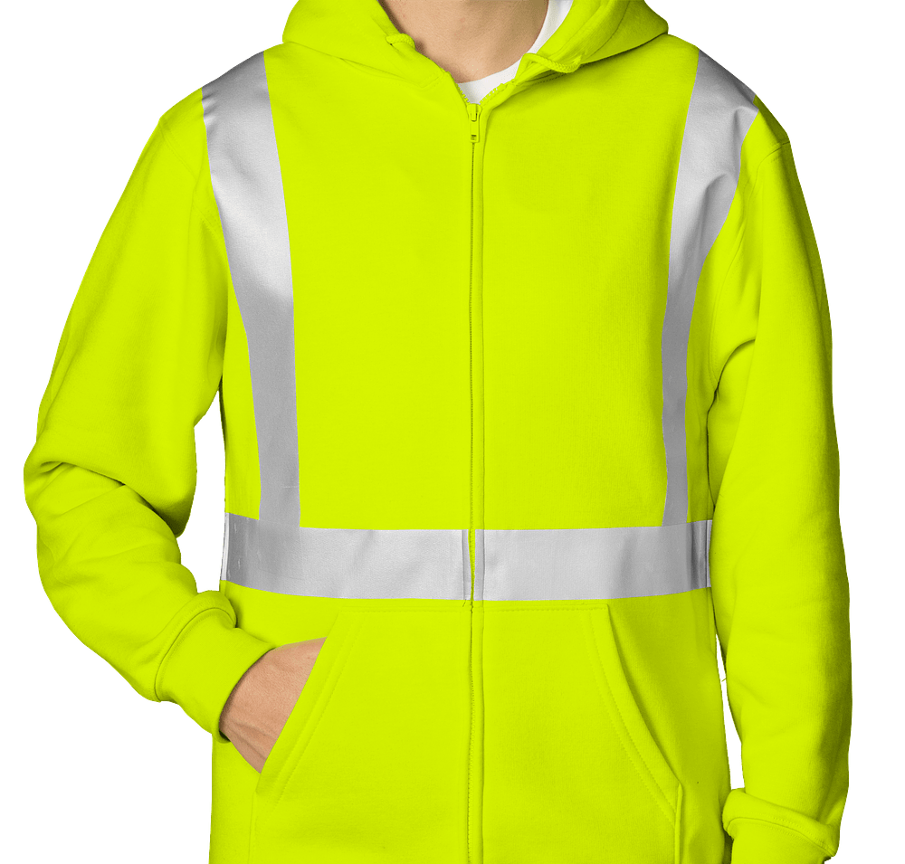 Bayside USA-Made Hi-Vis Zip Hoodie-default