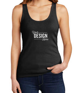 District Women’s V.I.T. Ribbed Tank - Color: Black