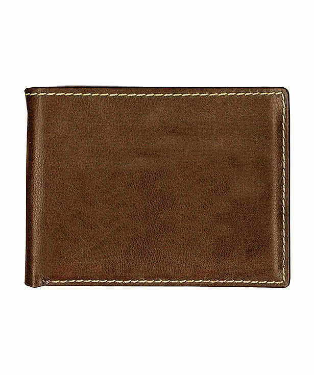 Debossed Andrew Philips Contrast Stitch Billfold Wallet