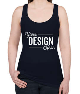 Next Level Women's Slim Fit Jersey Racerback Tank - Color: Midnight Navy