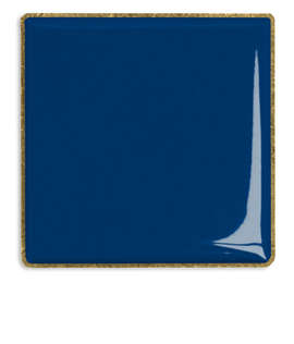 1" Square Lapel Pin - Color: Navy / Brass