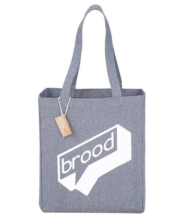 Small Recycled Cotton Grocery Tote Bag