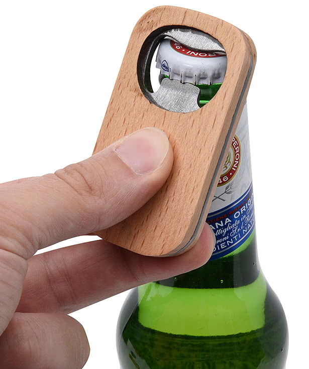 Bamboo Bottle Opener