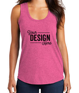 District Women's Tri-Blend Racerback Tank - Color: Fuchsia Frost