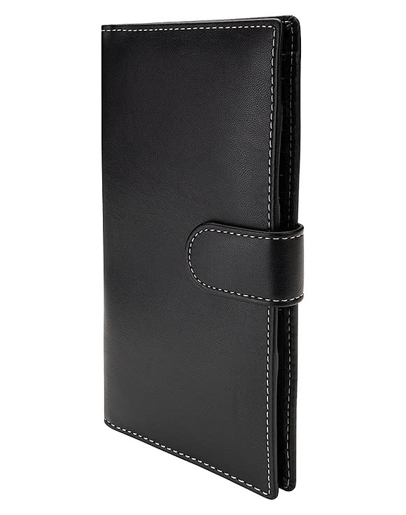 Sarnen Cactus Leather Long Wallet with Coin Pocket