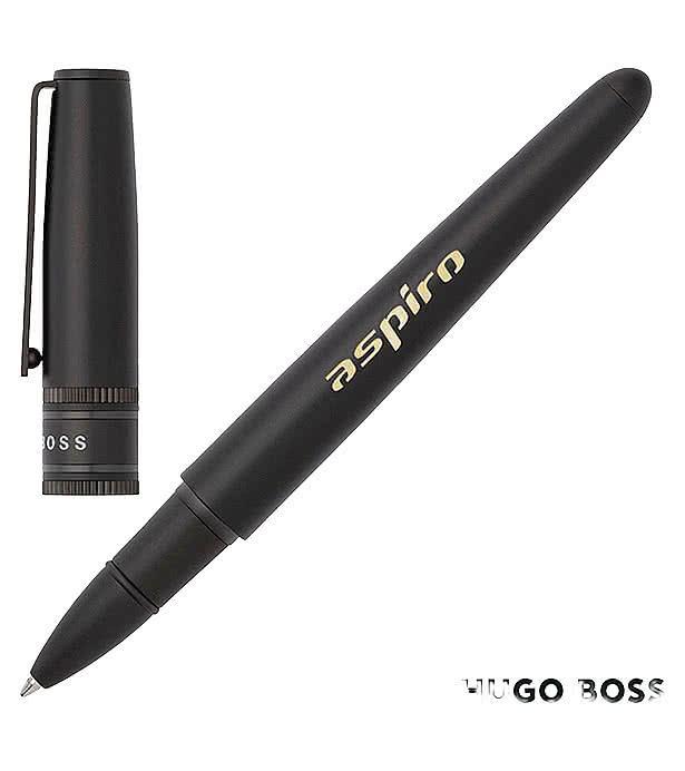 Hugo Boss Laser Engraved Illusion Gear Ballpoint Pen (blue ink)