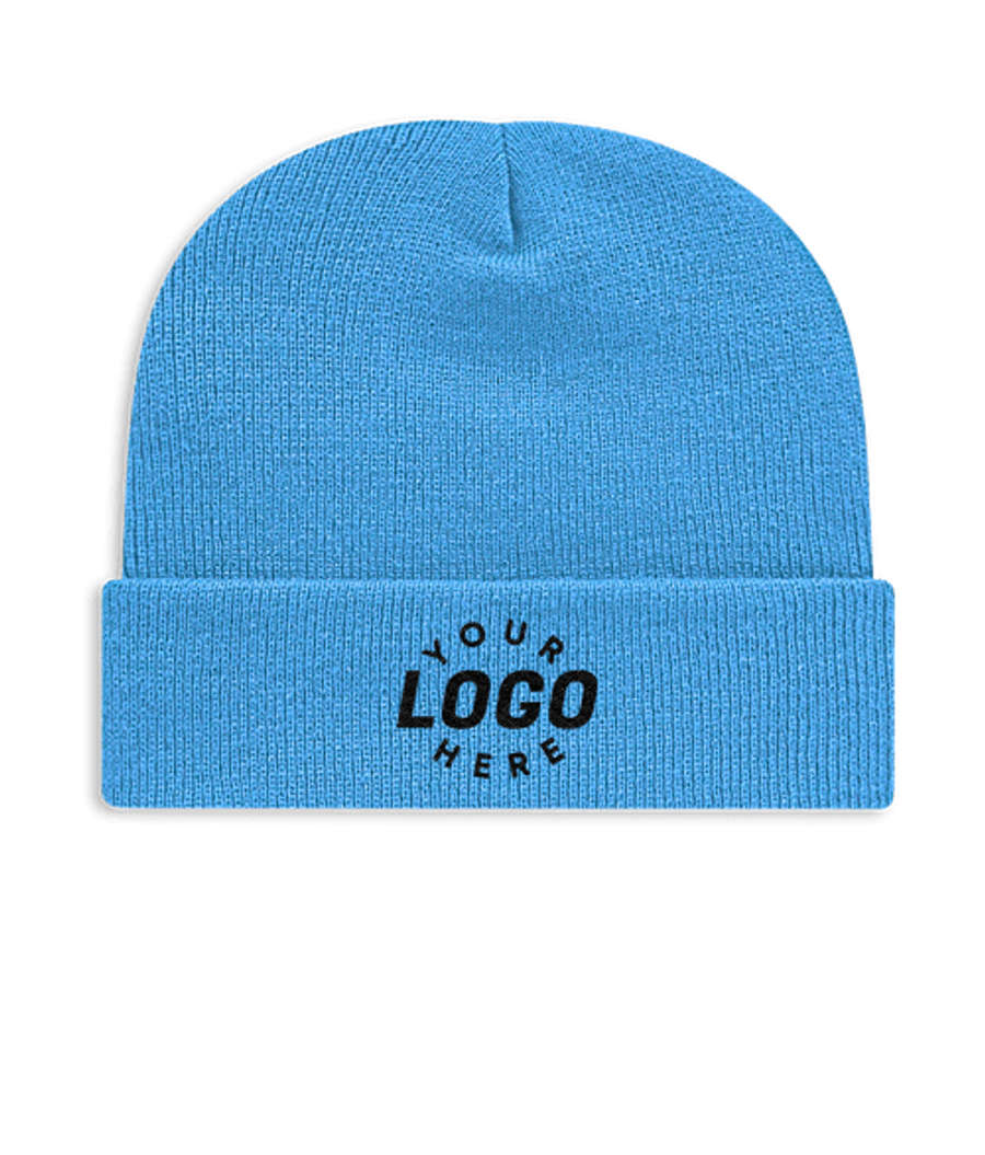 Cap America Tompkin Knit Cuff Beanie in Carolina Blue