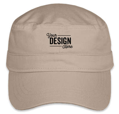Valucap Bio-Washed Military Hat - Khaki