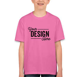 Canada - Fruit of the Loom Youth 100% Cotton T-shirt - Color: Azalea