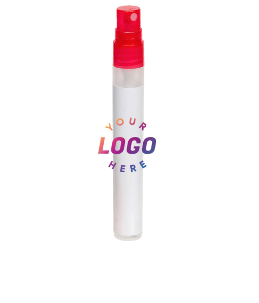 Full Color Clipper Spray Pen Hand Sanitizer in Red