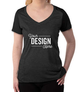 Sport-Tek Women's Endeavor Performance Shirt - Color: Black Heather / Black