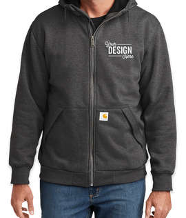 Carhartt Midweight Thermal-Lined Zip Hoodie - Color: Carbon Heather
