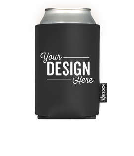 Deluxe Vinyl Foldable Can KOOZIE ® - Color: Black