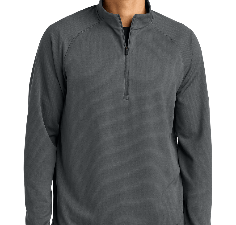 New Era Stand Out Recycled Quarter Zip Sweatshirt - Embroidered-default