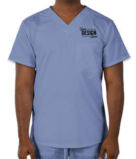 Cherokee Workwear Revolution One-Pocket Scrub Top - Color: Ciel Blue