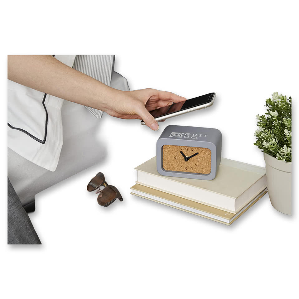 Set in Stone Wireless Charging Desk Clock