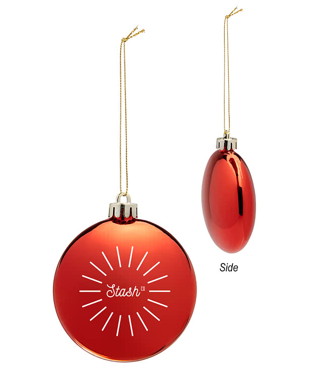 Chrome Round Disk Ornament