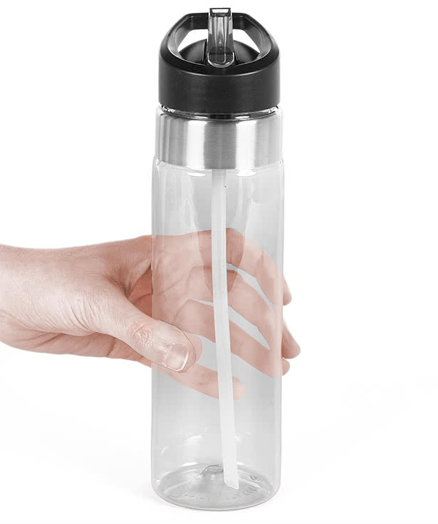 Abstract Modern 20 oz. Flip Straw Tritan Sport Water Bottle