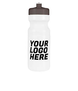 24 oz. Bike Water Bottle - Color: White / Translucent Smoke